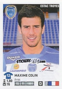 Sticker Maxime Colin - FOOT 2012-2013 n. 439 - Panini