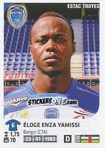 Sticker Eloge Enza Yamissi - FOOT 2012-2013 n. 441 - Panini
