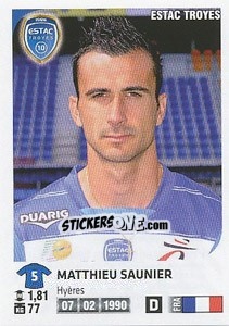 Cromo Matthieu Saunier - FOOT 2012-2013 - Panini