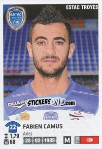 Sticker Fabien Camus - FOOT 2012-2013 - Panini