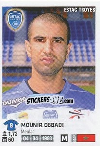 Sticker Mounir Obbadi - FOOT 2012-2013 n. 449 - Panini