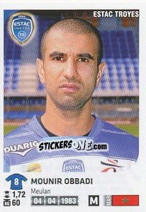 Figurina Mounir Obbadi - FOOT 2012-2013 - Panini