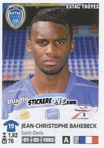 Cromo Jean-Christophe Bahebeck - FOOT 2012-2013 - Panini