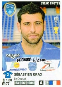 Sticker Sebastien Grax - FOOT 2012-2013 n. 453 - Panini