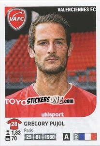 Sticker Gregory Pujol - FOOT 2012-2013 n. 479 - Panini