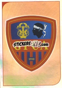 Sticker Ecusson Gazelec FC Ajaccio - FOOT 2012-2013 - Panini