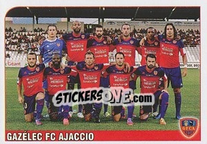 Figurina Equipe Gazélec FC Ajaccio - FOOT 2012-2013 - Panini