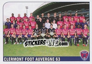 Sticker Equipe Clermont Foot Auvergne 63 - FOOT 2012-2013 - Panini