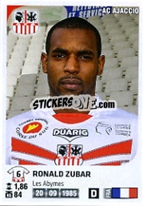 Sticker Ronald Zubar - FOOT 2012-2013 n. M3 - Panini