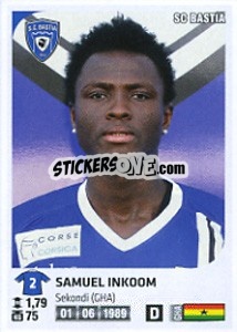 Sticker Samuel Inkoom - FOOT 2012-2013 - Panini