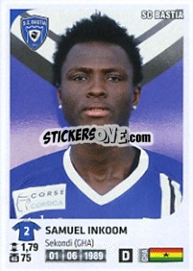 Sticker Samuel Inkoom - FOOT 2012-2013 n. M7 - Panini