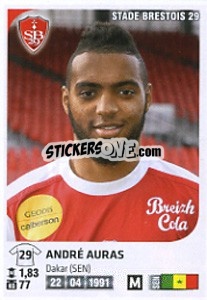 Cromo André Auras - FOOT 2012-2013 - Panini