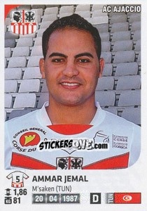 Sticker Ammar Jemal - FOOT 2012-2013 - Panini