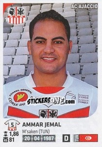 Cromo Ammar Jemal - FOOT 2012-2013 - Panini