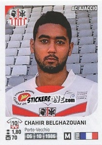 Sticker Chahir Belghazouani - FOOT 2012-2013 - Panini