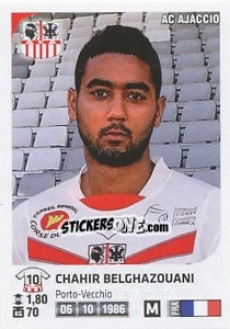 Cromo Chahir Belghazouani - FOOT 2012-2013 - Panini