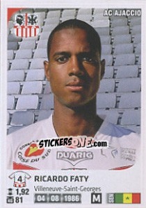 Figurina Ricardo Faty - FOOT 2012-2013 - Panini