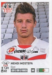 Cromo Mehdi Mostefa - FOOT 2012-2013 - Panini