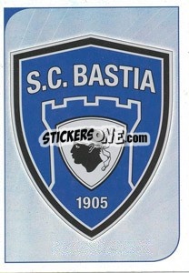Cromo Ecusson SC Bastia - FOOT 2012-2013 - Panini