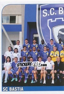 Figurina Equipe SC Bastia - FOOT 2012-2013 - Panini