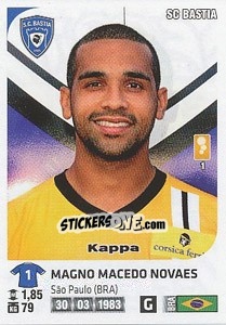 Sticker Magno Macedo Novaes - FOOT 2012-2013 - Panini
