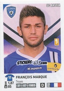 Sticker Francois Marque - FOOT 2012-2013 - Panini