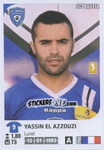 Sticker Yassin El Azzouzi - FOOT 2012-2013 - Panini