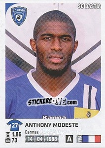 Sticker Anthony Modeste - FOOT 2012-2013 - Panini