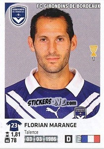 Sticker Florian Marange - FOOT 2012-2013 n. 57 - Panini