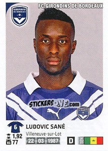 Sticker Ludovic Sane - FOOT 2012-2013 - Panini