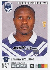 Figurina Landry N'Guemo - FOOT 2012-2013 n. 65 - Panini
