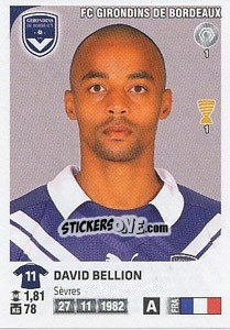 Cromo David Bellion - FOOT 2012-2013 - Panini