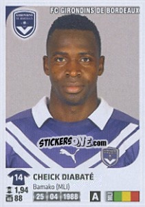 Sticker Cheick Diabate - FOOT 2012-2013 n. 70 - Panini