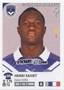 Figurina Henri Saivet - FOOT 2012-2013 - Panini