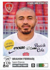 Sticker Brahim Ferradj - FOOT 2012-2013 n. 80 - Panini
