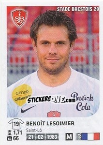 Sticker Benoit Lesoimier - FOOT 2012-2013 n. 87 - Panini