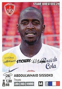 Cromo Abdoulwhaid Sissoko - FOOT 2012-2013 - Panini