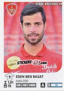 Figurina Eden Ben Basat - FOOT 2012-2013 - Panini