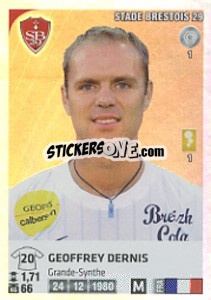 Cromo Geoffrey Dernis - FOOT 2012-2013 - Panini