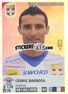 Sticker Cedric Barbosa - FOOT 2012-2013 - Panini