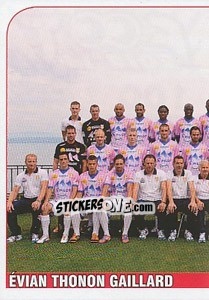 Sticker Equipe Evian Thonon Gaillard - FOOT 2012-2013 - Panini