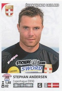 Sticker Stephan Andersen - FOOT 2012-2013 n. 102 - Panini