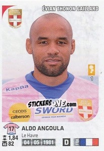 Figurina Aldo Angoula - FOOT 2012-2013 n. 104 - Panini