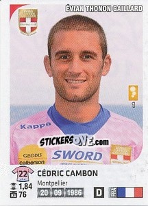 Figurina Cedric Cambon - FOOT 2012-2013 n. 105 - Panini