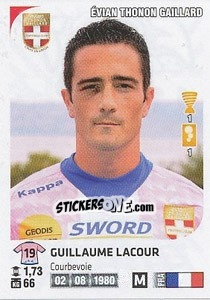 Sticker Guillaume Lacour - FOOT 2012-2013 n. 113 - Panini