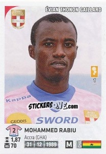 Sticker Mohammed Rabiu - FOOT 2012-2013 n. 114 - Panini