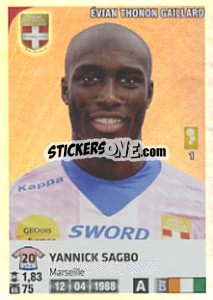 Sticker Yannick Sagbo - FOOT 2012-2013 n. 120 - Panini
