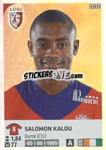 Sticker Salomon Kalou - FOOT 2012-2013 n. 123 - Panini