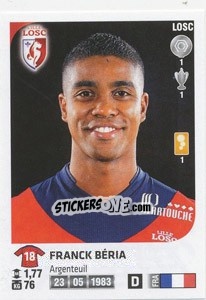 Figurina Franck Beria - FOOT 2012-2013 n. 129 - Panini