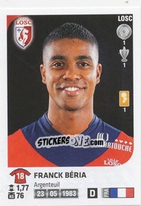 Figurina Franck Beria - FOOT 2012-2013 - Panini